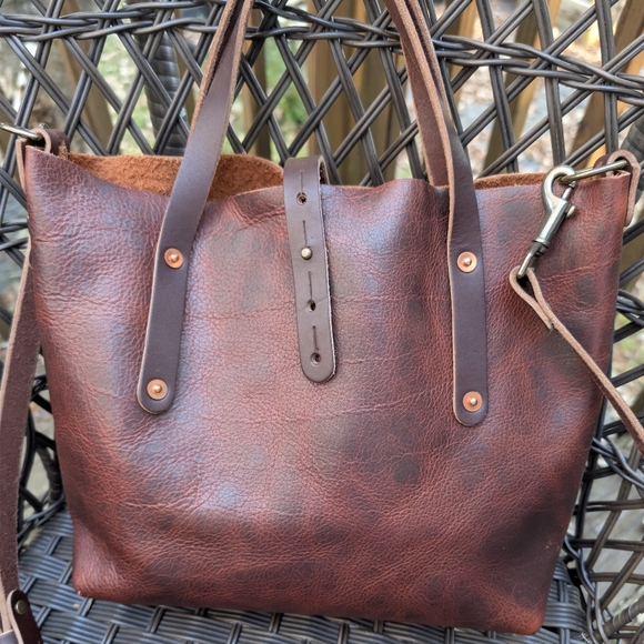 Go Forth Goods Handbags - Go Forth Goods Small Whisky Bison Avery Crossbody EUC Retired Color